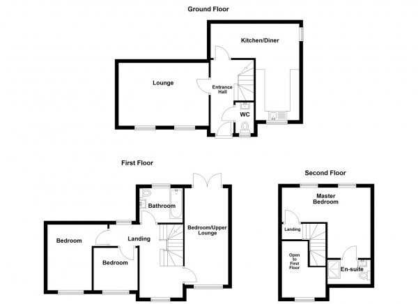 Floor Plan Image for 4 Bedroom Detached House for Sale in Princeton Close, Pellon, Halifax