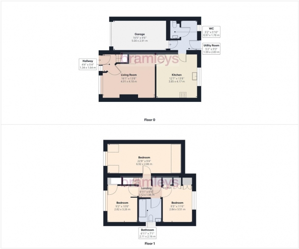 Floor Plan Image for 3 Bedroom Semi-Detached House for Sale in Old Earth, Lower Edge