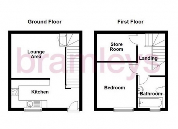 Floor Plan Image for 1 Bedroom Terraced House for Sale in Elizabeth Street, Elland