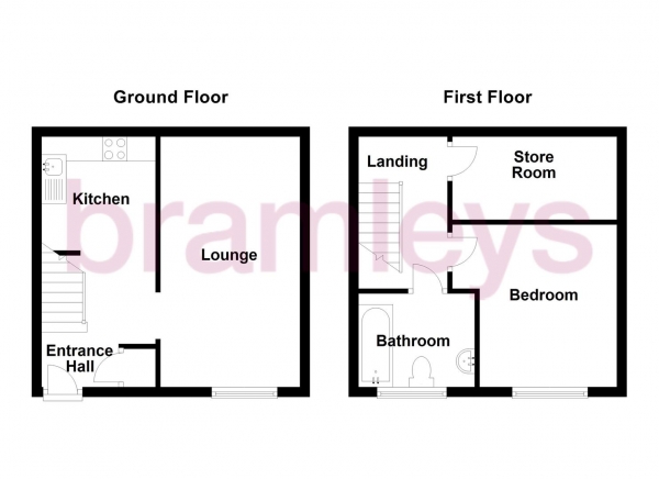 Floor Plan Image for 1 Bedroom Terraced House for Sale in Savile Road, Elland