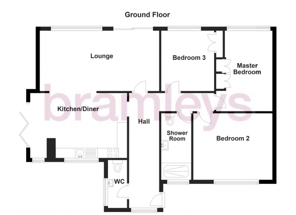 Floor Plan Image for 3 Bedroom Detached Bungalow for Sale in Hill Crest, Banks End Road, Elland