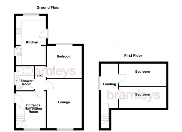 Floor Plan Image for 3 Bedroom Semi-Detached Bungalow for Sale in Sefton Avenue, Brighouse