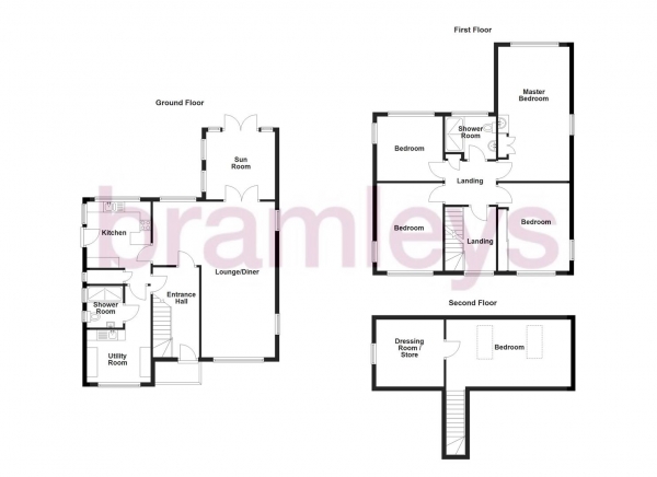 Floor Plan Image for 4 Bedroom Property for Sale in Lyndhurst Grove Road, Brighouse