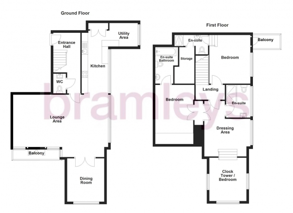 Floor Plan Image for 3 Bedroom Apartment for Sale in Park Road, Elland