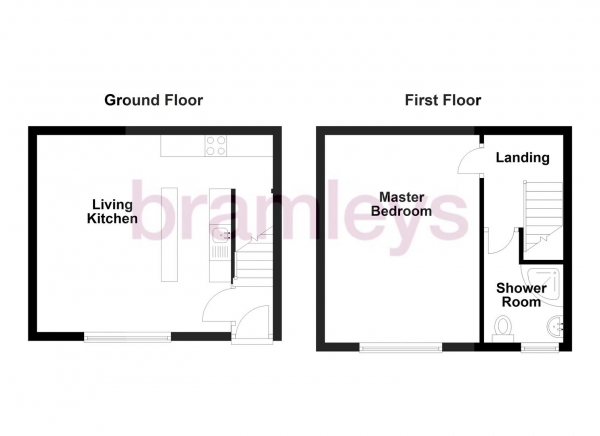 Floor Plan Image for 1 Bedroom Terraced House for Sale in Field Top, Brighouse