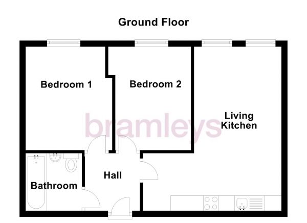 Floor Plan Image for 2 Bedroom Apartment for Sale in Westbury Street, Elland