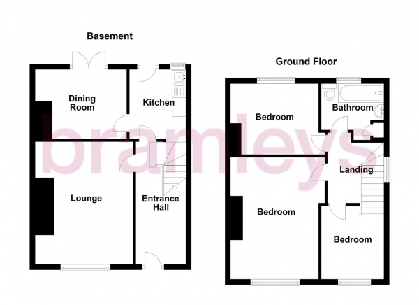 Floor Plan Image for 3 Bedroom Property for Sale in Park Avenue, Elland