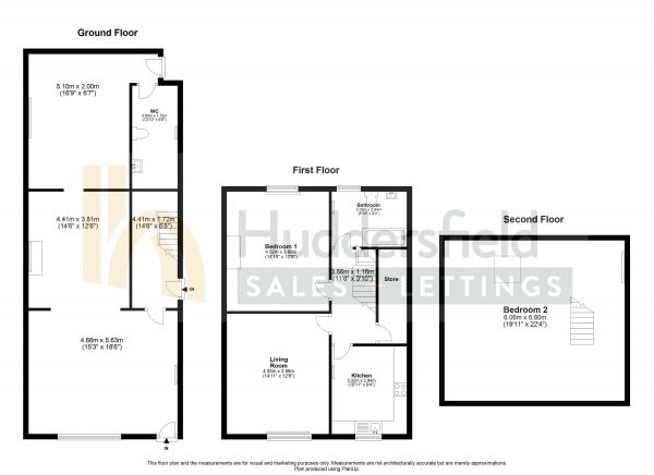 Floor Plan Image for Commercial Property for Sale in Bradford Road, Huddersfield