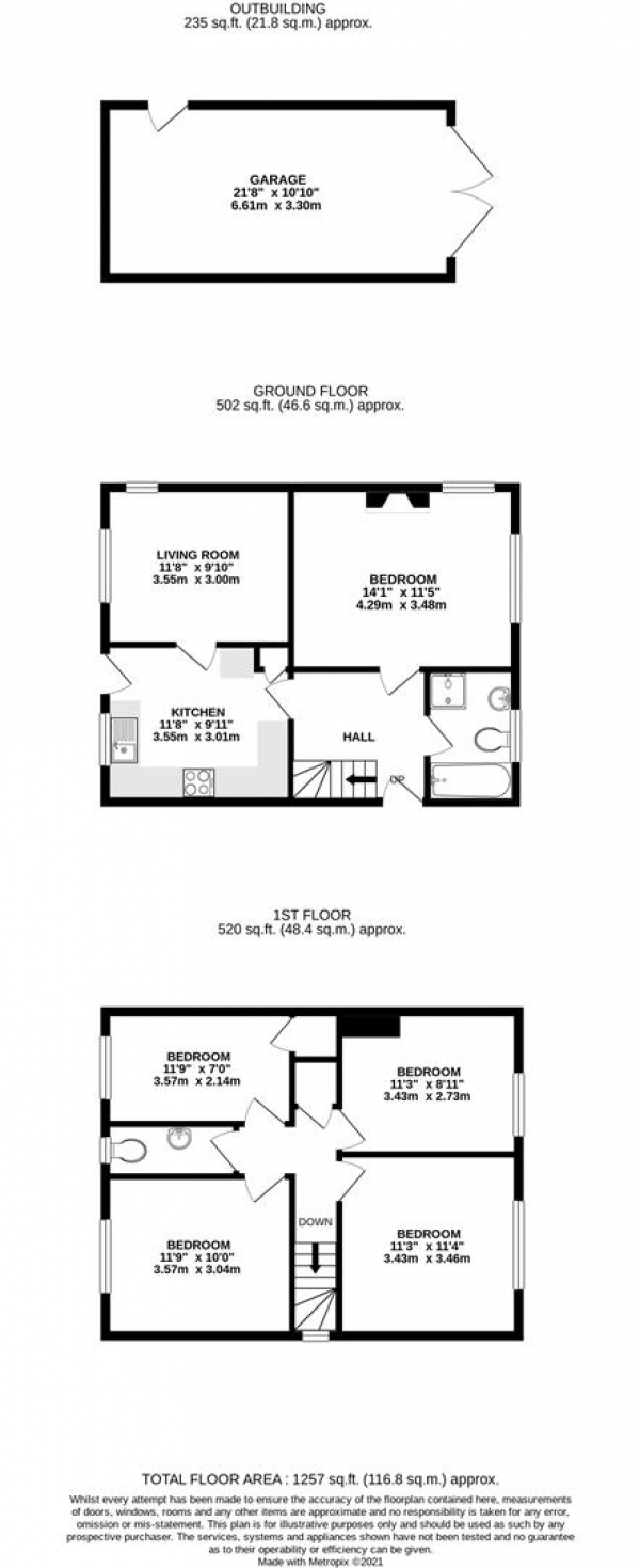 Floor Plan Image for 4 Bedroom Property for Sale in Chapman Close, West Drayton