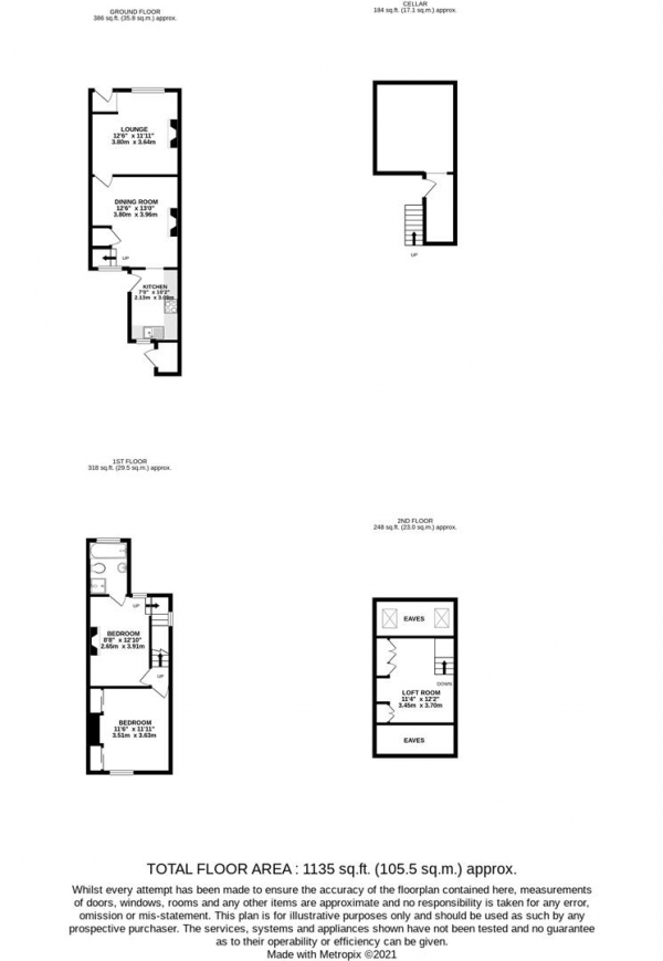 Floor Plan Image for 2 Bedroom Property for Sale in Albert Road, West Drayton