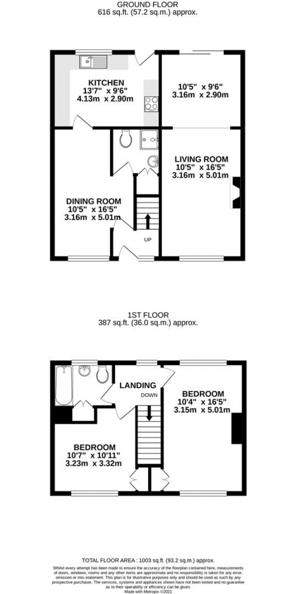 Floor Plan Image for 2 Bedroom Property for Sale in Berberis Walk, West Drayton