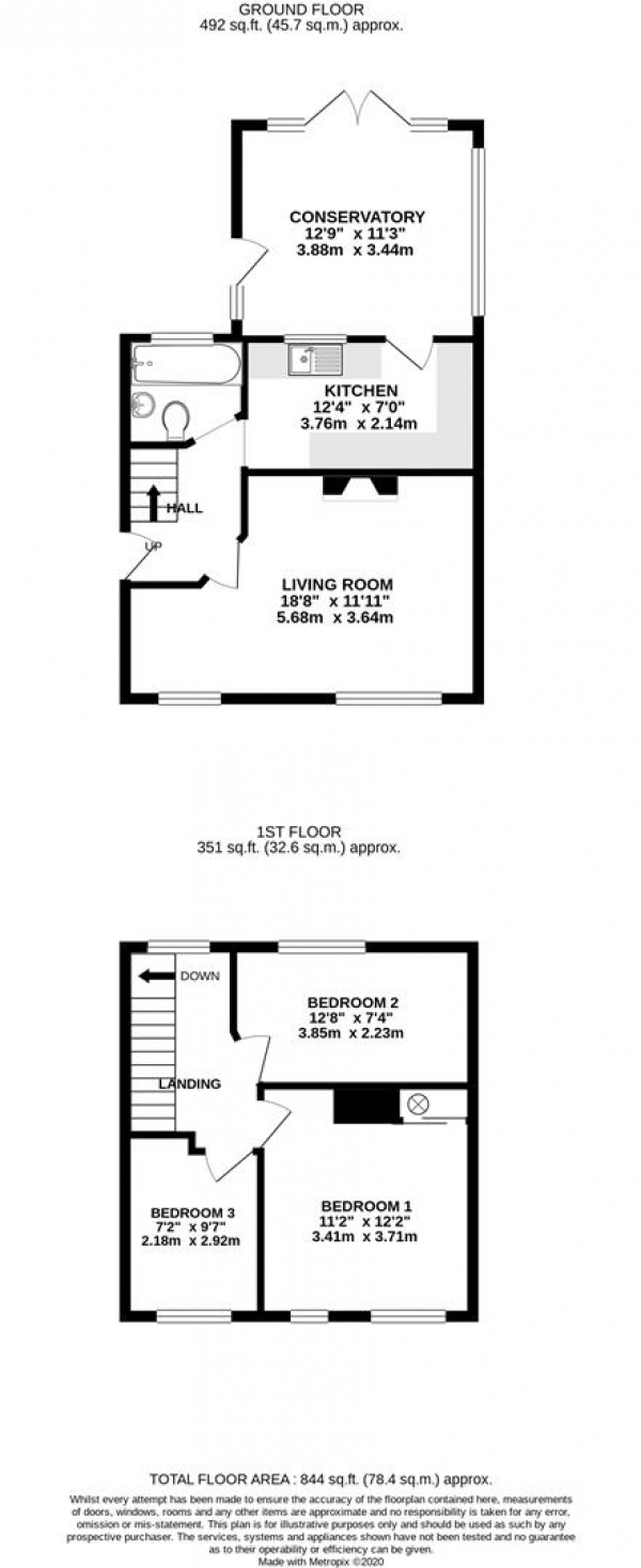 Floor Plan Image for 3 Bedroom Semi-Detached House for Sale in Chestnut Avenue, Yiewsley, West Drayton