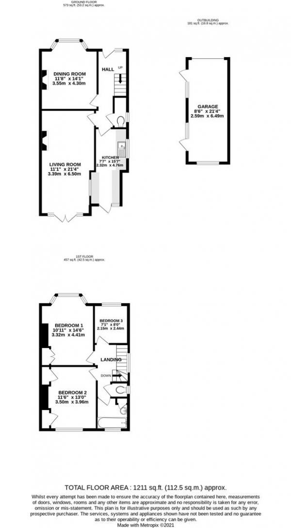 Floor Plan Image for 3 Bedroom Semi-Detached House for Sale in Zealand Avenue, Harmondsworth, West Drayton