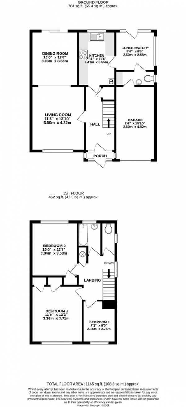 Floor Plan Image for 3 Bedroom Semi-Detached House for Sale in Summerhouse Lane, Harmondsworth, West Drayton