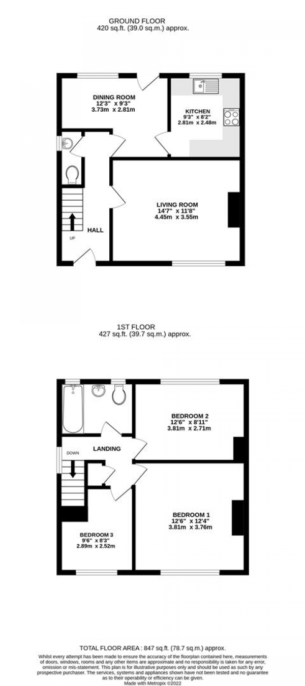 Floor Plan Image for 3 Bedroom Semi-Detached House for Sale in Yew Avenue, Yiewsley, West Drayton