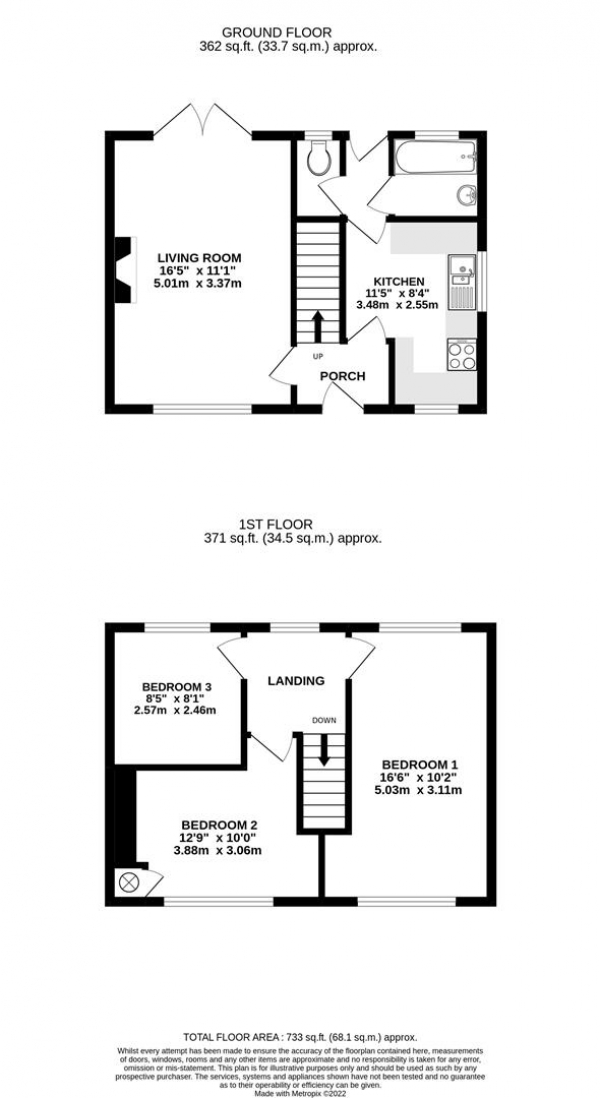 Floor Plan Image for 3 Bedroom Semi-Detached House for Sale in Thornton Close, West Drayton