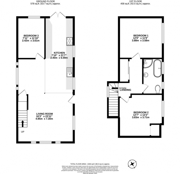 Floor Plan Image for 3 Bedroom Detached Bungalow for Sale in Swan Road, West Drayton