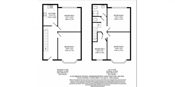 Floor Plan Image for 5 Bedroom Semi-Detached House for Sale in Colnbrook By Pass, Harmondsworth