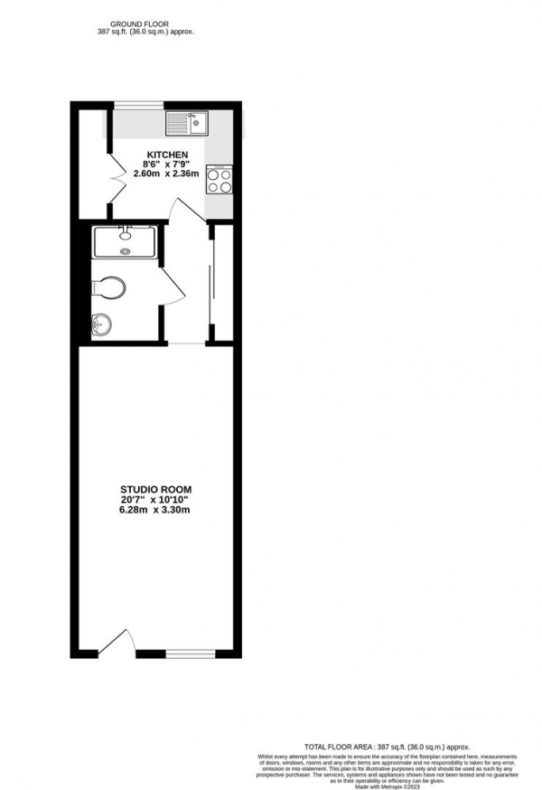 Floor Plan Image for Studio for Sale in Spring Promenade, West Drayton