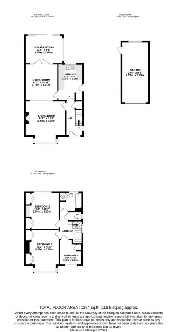 Floor Plan Image for 3 Bedroom Semi-Detached House for Sale in Blossom Way, West Drayton