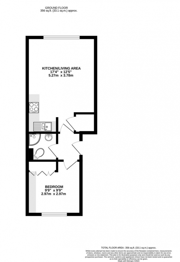 Floor Plan Image for 1 Bedroom Apartment for Sale in Bath Road, West Drayton