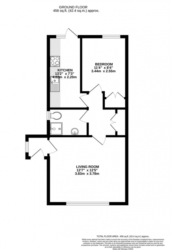 Floor Plan Image for 1 Bedroom Maisonette for Sale in Merrivale Mews, Yiewsley