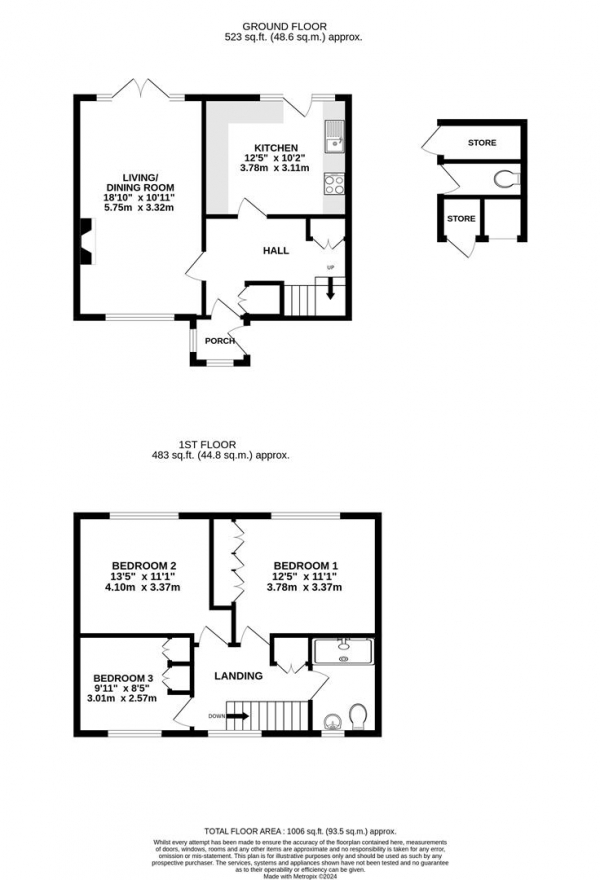 Floor Plan Image for 3 Bedroom Terraced House for Sale in Lavender Rise, West Drayton