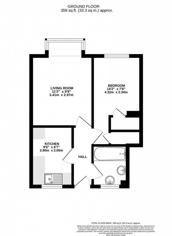 Floor Plan Image for 1 Bedroom Maisonette for Sale in New Garden Drive, West Drayton