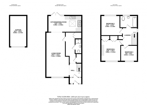 Floor Plan Image for 3 Bedroom Semi-Detached House for Sale in Keats Way, West Drayton