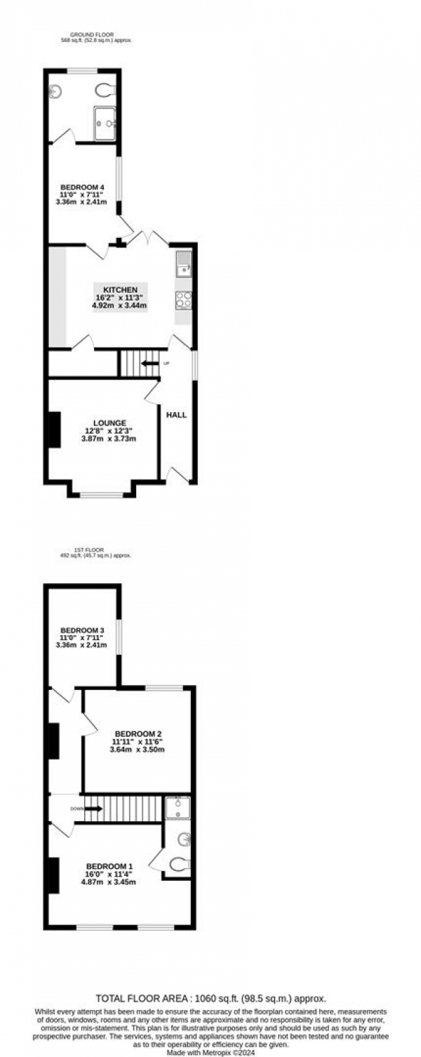 Floor Plan Image for 3 Bedroom Semi-Detached House for Sale in Horton Road, West Drayton