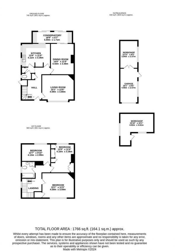 Floor Plan Image for 3 Bedroom Semi-Detached House for Sale in Hatch Lane, Harmondsworth, West Drayton