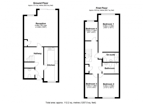 Floor Plan Image for 4 Bedroom Semi-Detached House for Sale in Evergreen Drive, West Drayton