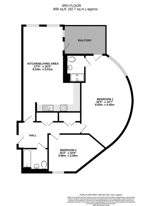 Floor Plan Image for 2 Bedroom Apartment for Sale in Garnet Place, West Drayton