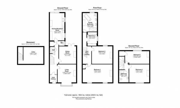 Floor Plan Image for 5 Bedroom Property for Sale in Albany Road, Birmingham