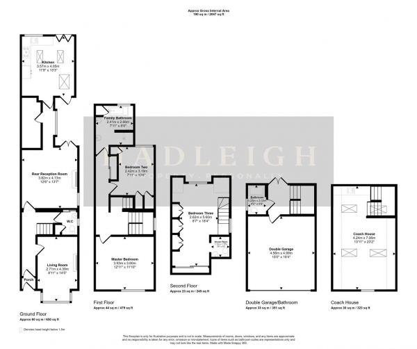 Floor Plan for 4 Bedroom Semi-Detached House for Sale in Harrisons Road, Edgbaston, Birmingham, B15, 3QR - OIRO &pound899,950