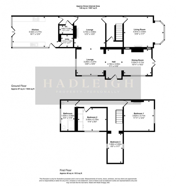 Floor Plan Image for 3 Bedroom Property for Sale in Monmouth Road, Smethwick, B67