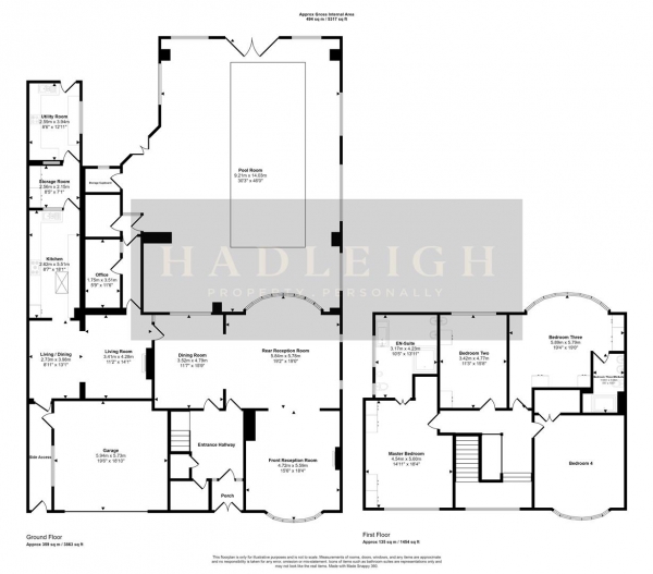 Floor Plan Image for 4 Bedroom Detached House for Sale in Hamilton Avenue, Harborne, Birmingham, B17