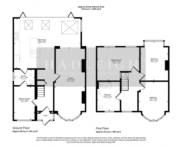 Floor Plan Image for 4 Bedroom Property for Sale in Harts Green Road, Harborne, Birmingham, B17