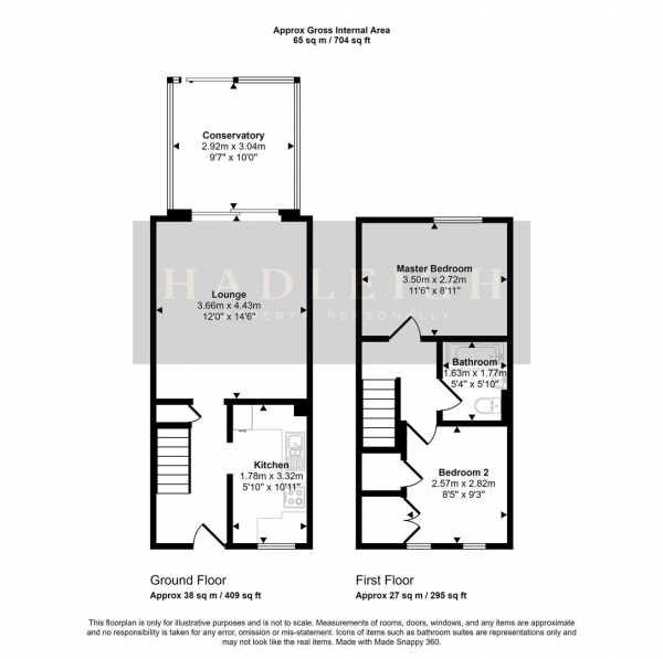 Floor Plan for 2 Bedroom Property for Sale in Fredas Grove, Harborne, Birmingham, B17, B17, 0SY - Offers in Excess of &pound245,000