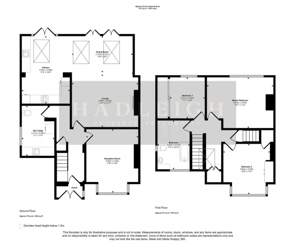 Floor Plan for 4 Bedroom Property for Sale in Pereira Road, Harborne, Birmingham, B17, B17, 9JN -  &pound975,000