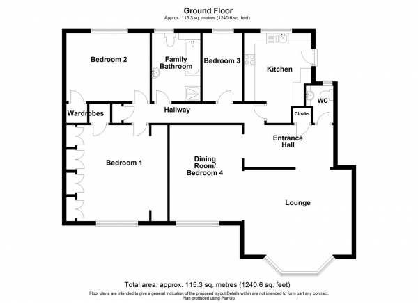 Floor Plan Image for 3 Bedroom Apartment for Sale in Viceroy Close, Edgbaston, Birmingham