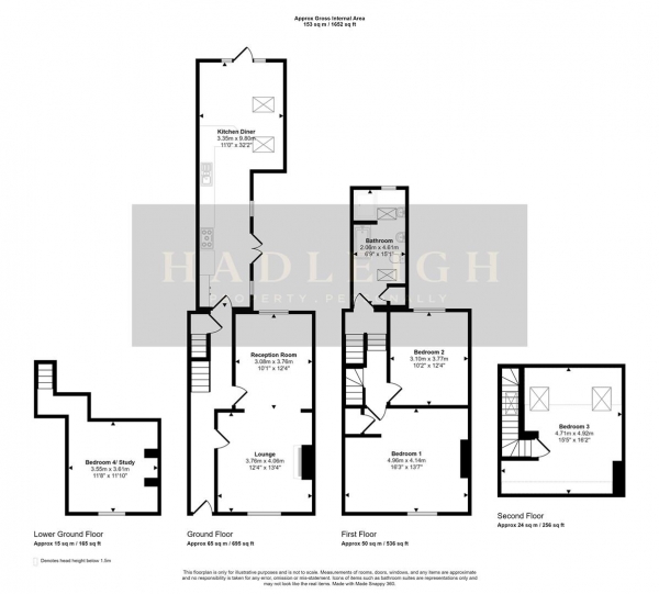 Floor Plan Image for 4 Bedroom Property for Sale in Greenfield Road, Harborne, Birmingham, B17