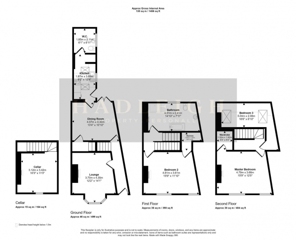 Floor Plan Image for 3 Bedroom Property for Sale in Gordon Road, Harborne, Birmingham, B17