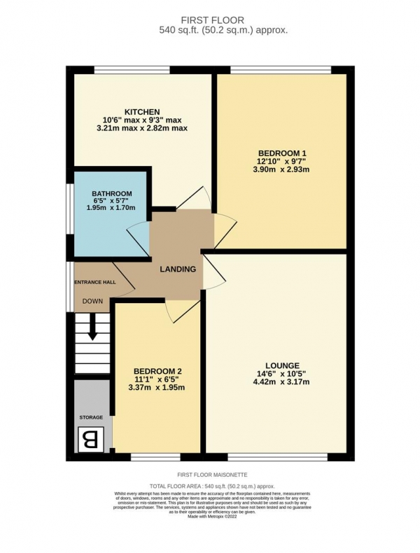 Floor Plan Image for 2 Bedroom Maisonette for Sale in Aldermans Green Road, Aldermans Green