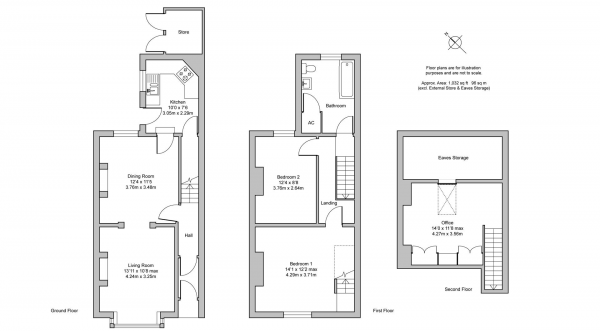 Floor Plan Image for 2 Bedroom Terraced House for Sale in Saltisford , Warwick