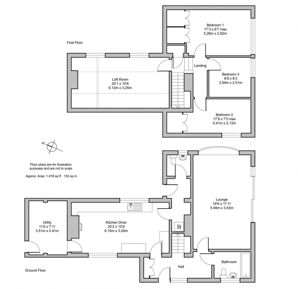 Floor Plan Image for 3 Bedroom Detached House for Sale in Welsh Road East, Southam