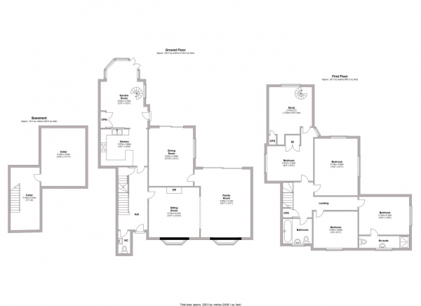 Floor Plan Image for 4 Bedroom Property for Sale in Church Hill, Bishops Tachbrook, Leamington Spa