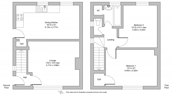 Floor Plan Image for 2 Bedroom Property for Sale in St. Nicholas Terrace, Radford Semele, Leamington Spa