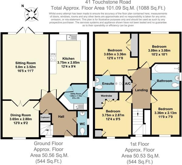 Floor Plan Image for 4 Bedroom Detached House for Sale in Touchstone Road, Warwick