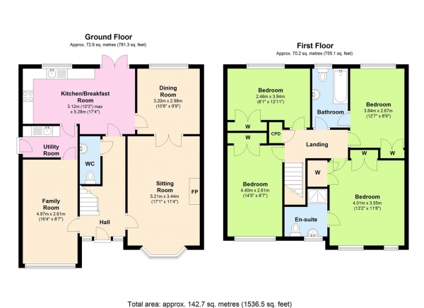 Floor Plan Image for 4 Bedroom Property for Sale in Miranda Drive, Heathcote, Warwick